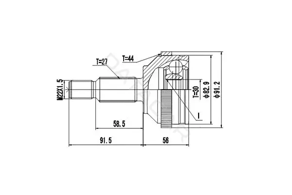 Шрус DYNAMATRIX DCV818023