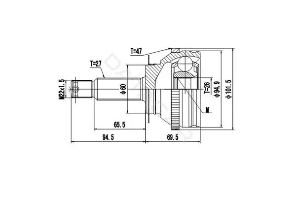 Шрус DYNAMATRIX DCV824066