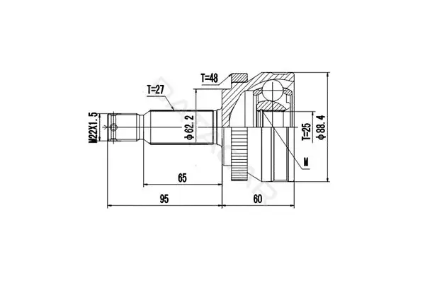 Шрус DYNAMATRIX DCV824090