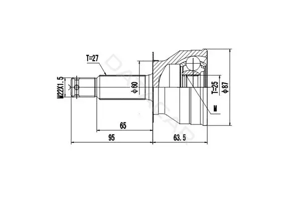 Шрус DYNAMATRIX DCV839104