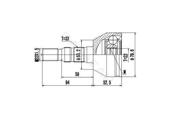 Шрус DYNAMATRIX DCV844003