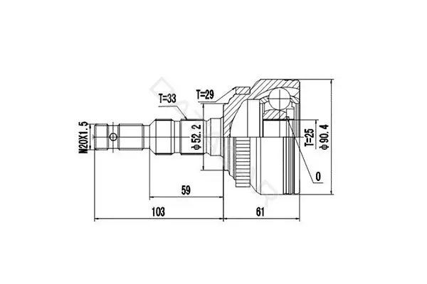 Шрус DYNAMATRIX DCV844006