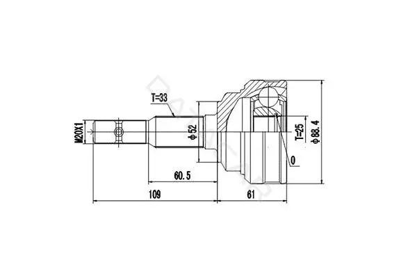 Шрус DYNAMATRIX DCV844049