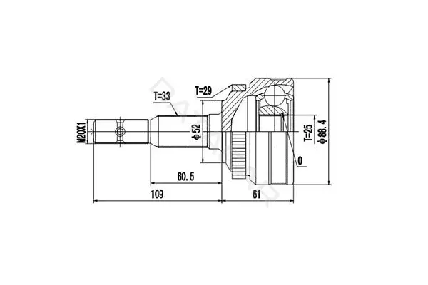 Шрус DYNAMATRIX DCV844056