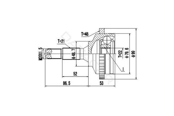 Шрус DYNAMATRIX DCV845033