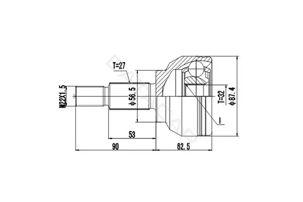 Шрус DYNAMATRIX DCV850079