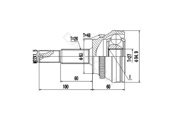 Шрус DYNAMATRIX DCV859167