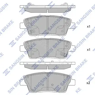 Тормозные колодки Hi-Q SP1546A