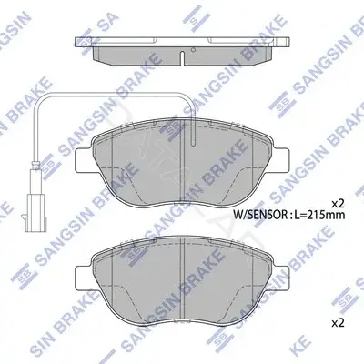 Тормозные колодки Hi-Q SP1746