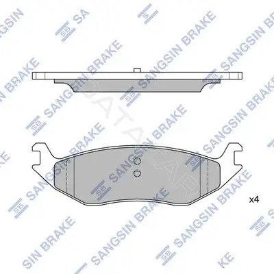 Тормозные колодки Hi-Q SP4169