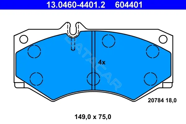 Тормозные колодки ATE 13.0460-4401.2