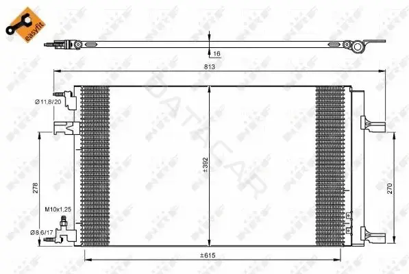 Радиатор кондиционера NRF 35919