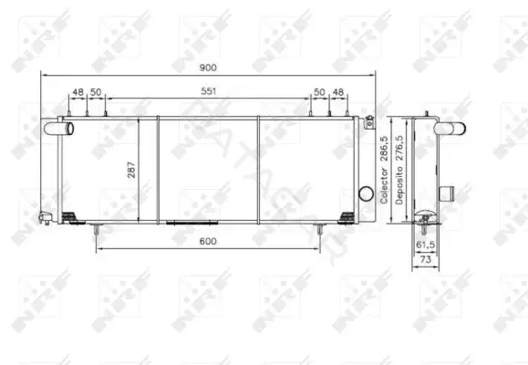 Радиатор охлаждения NRF 50231