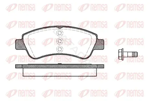 Тормозные колодки REMSA 0840.20