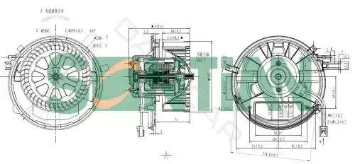 Моторчик печки SONTIAN ZD172638