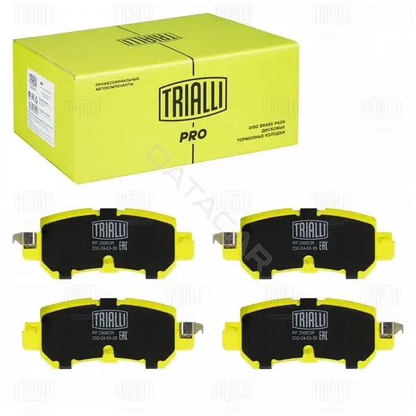 Тормозные колодки TRIALLI PF2506CR
