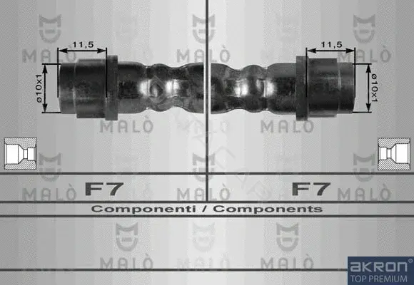 Тормозные шланги MALO 8928