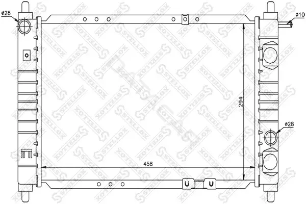 Радиатор охлаждения STELLOX 10-25329-SX