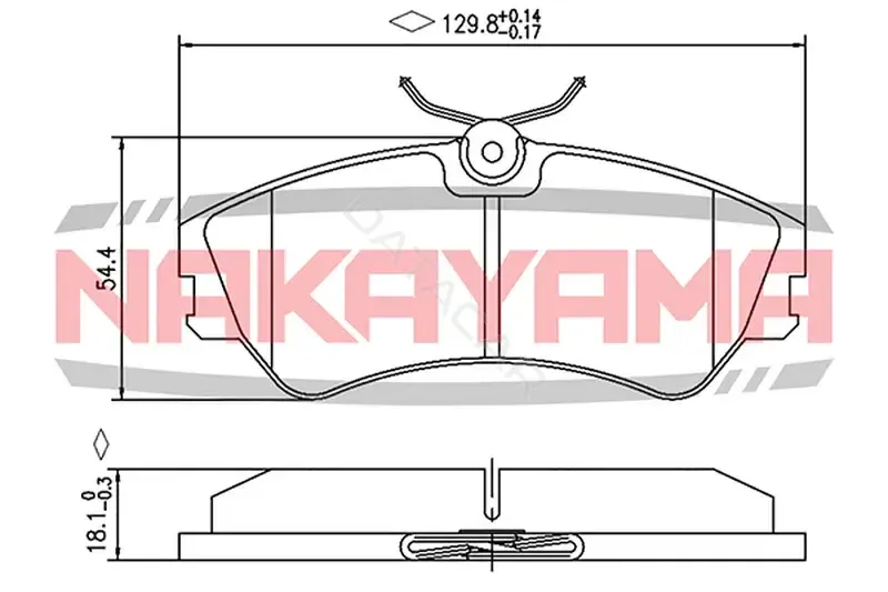 Тормозные колодки NAKAYAMA HP8155NY