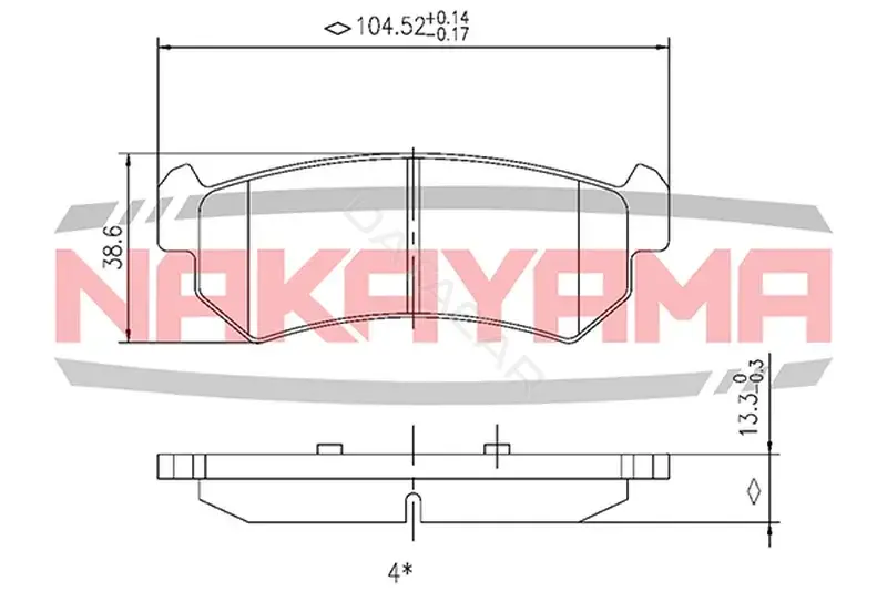 Тормозные колодки NAKAYAMA HP8172NY