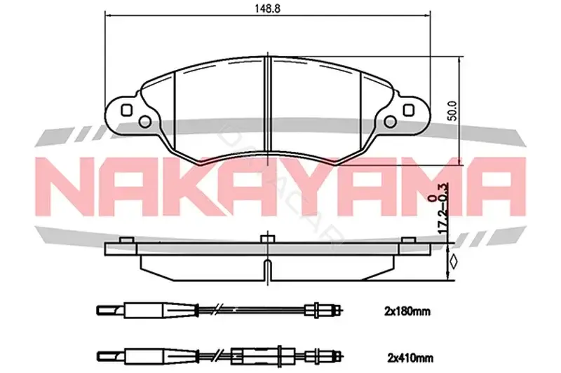 Тормозные колодки NAKAYAMA HP8201NY