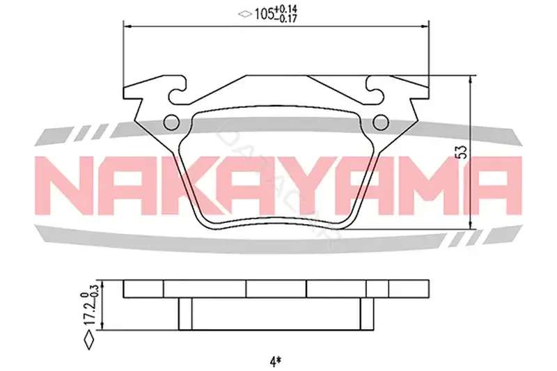 Тормозные колодки NAKAYAMA HP8204NY