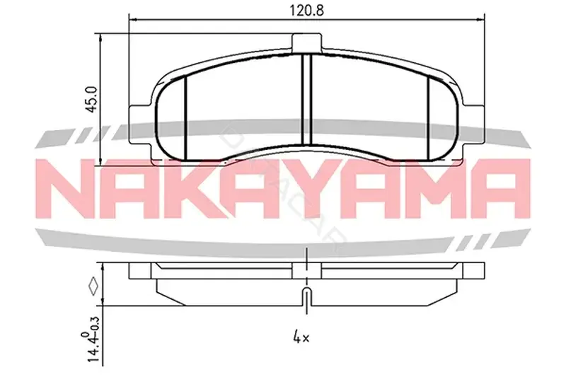 Тормозные колодки NAKAYAMA HP8206NY