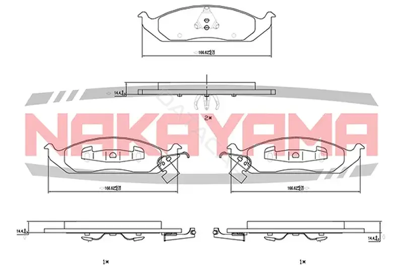 Тормозные колодки NAKAYAMA HP8217NY
