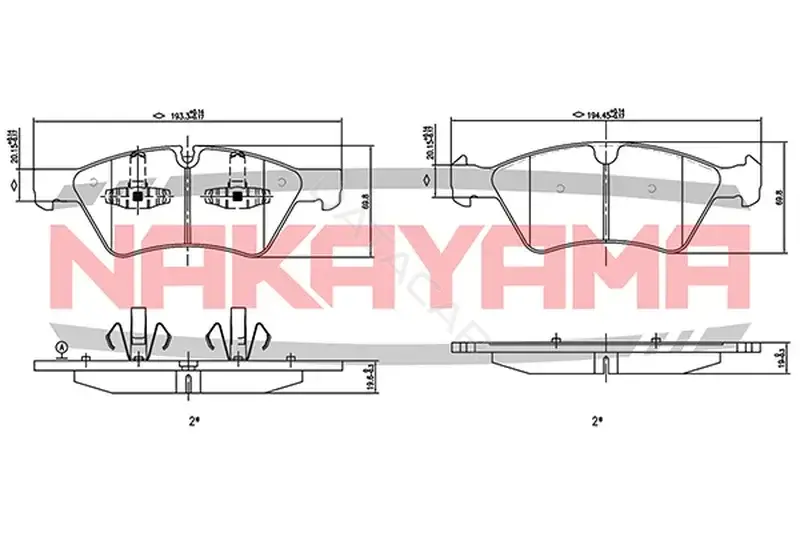 Тормозные колодки NAKAYAMA HP8226NY