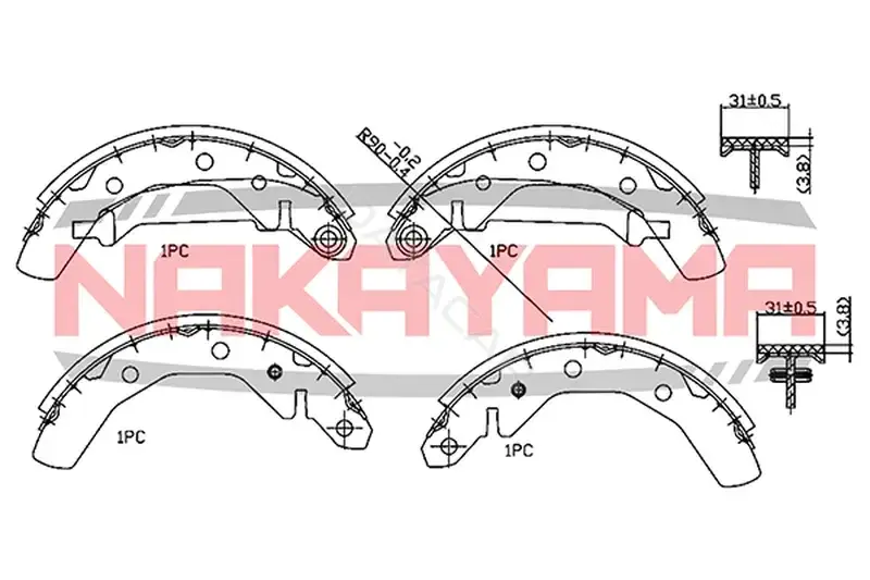 Барабанные колодки NAKAYAMA HS7230NY