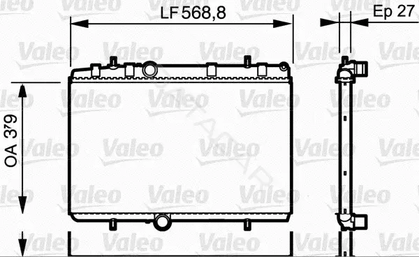 Радиатор охлаждения VALEO 734338