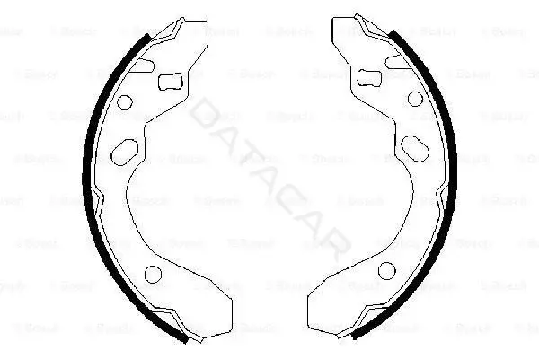 Барабанные колодки BOSCH 0986487417
