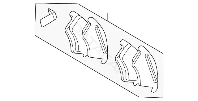 Тормозные колодки MERCEDES 0044202520