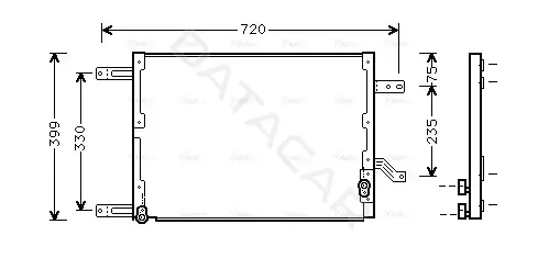 Радиатор кондиционера AVA AL5080