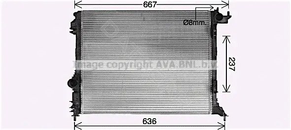 Радиатор охлаждения AVA RT2645
