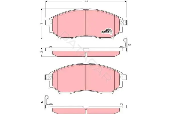 Тормозные колодки TRW GDB3392AT
