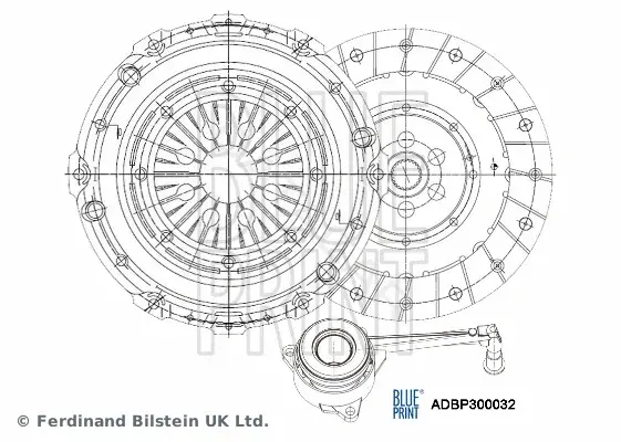 Комплект сцепления BLUE PRINT ADBP300032