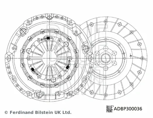 Комплект сцепления BLUE PRINT ADBP300036