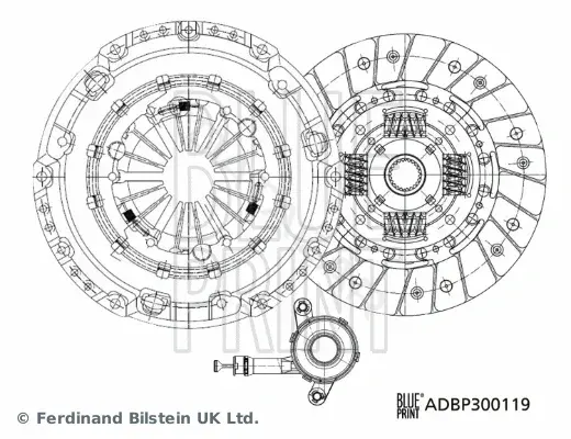 Комплект сцепления BLUE PRINT ADBP300119