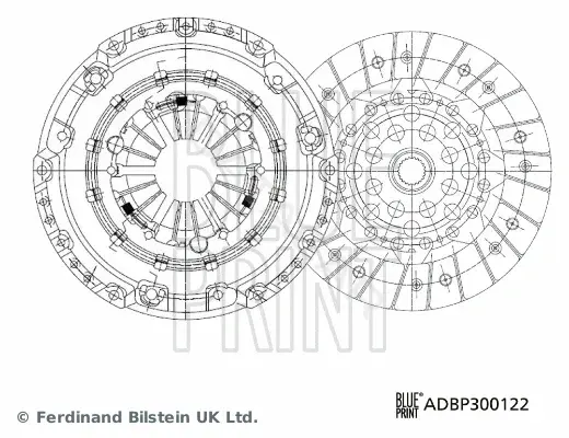 Комплект сцепления BLUE PRINT ADBP300122