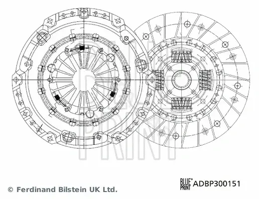 Комплект сцепления BLUE PRINT ADBP300151
