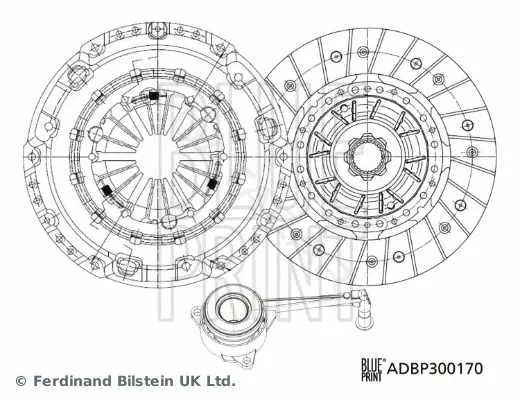 Комплект сцепления BLUE PRINT ADBP300170