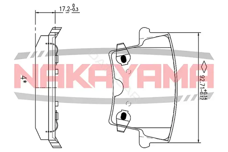 Тормозные колодки NAKAYAMA HP8549NY