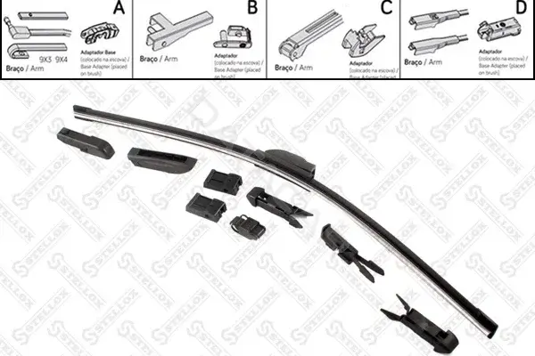 Щетки стеклоочистителя STELLOX 204003-SX