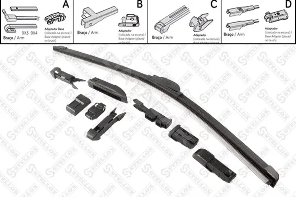 Щетки стеклоочистителя STELLOX 204008-SX