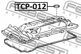 Сальник коленвала FEBEST TCP-012