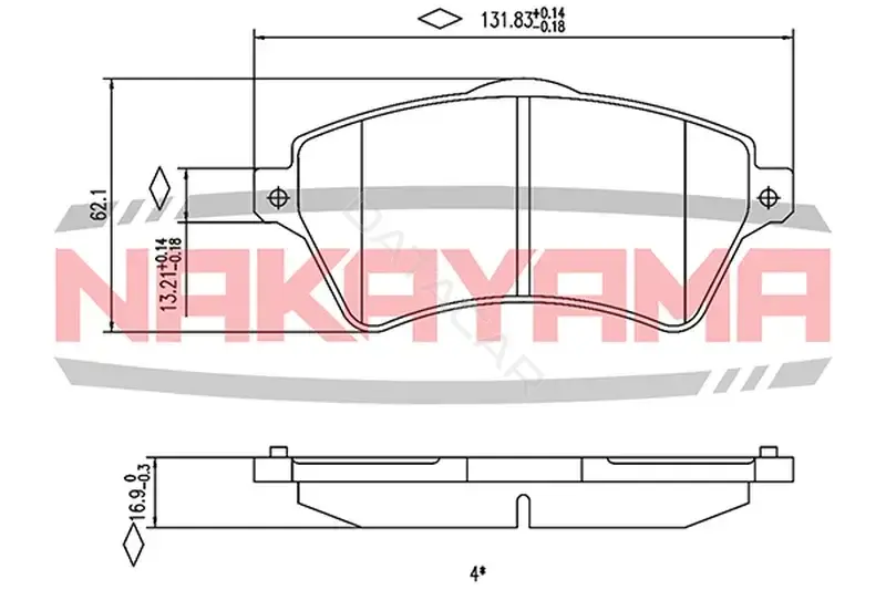 Тормозные колодки NAKAYAMA HP8278NY
