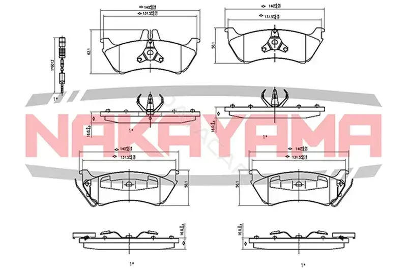 Тормозные колодки NAKAYAMA HP8283NY