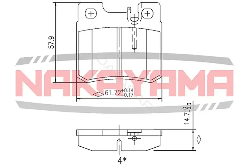 Тормозные колодки NAKAYAMA HP8337NY