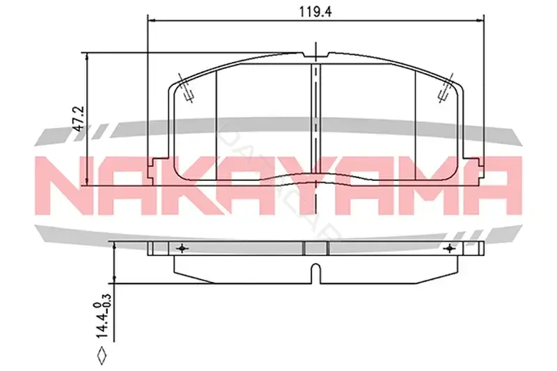 Тормозные колодки NAKAYAMA HP8360NY